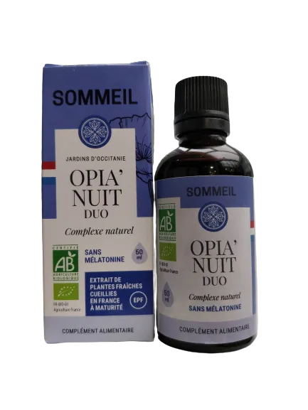 Opia'Nuit Duo-EPF para dormir sin melatonina-50ml-Jardins d'Occitanie