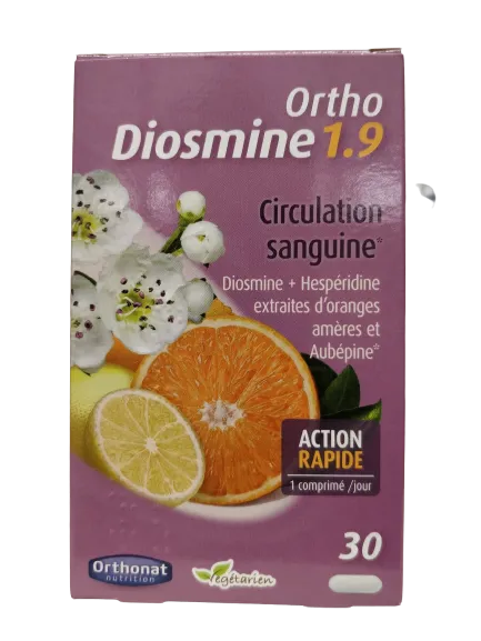 Ortho diosmina 1.9 - Circulación sanguínea - 30 comprimidos - Orthonat