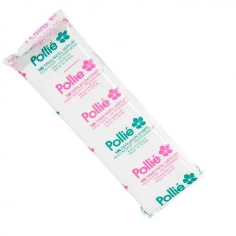 100 Tiras Papel Depilar Extra Fuerte - Pollié