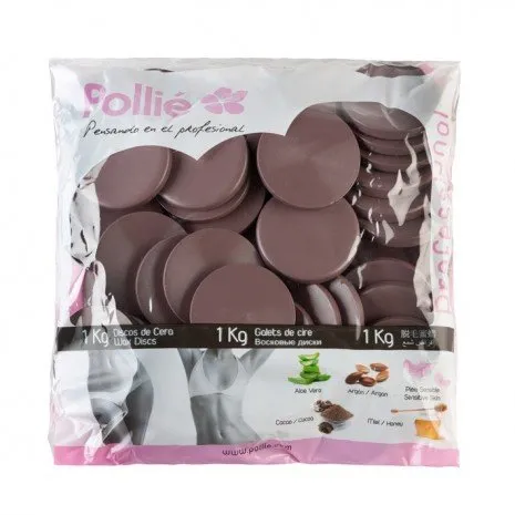 Discos Cera Caliente 1 kg - Cacao - Pollié