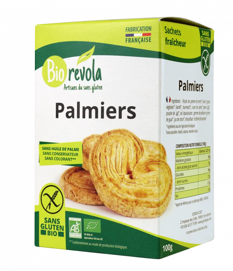 Palmeras Ecológicas SIN GLUTEN-100g-Bio Révola