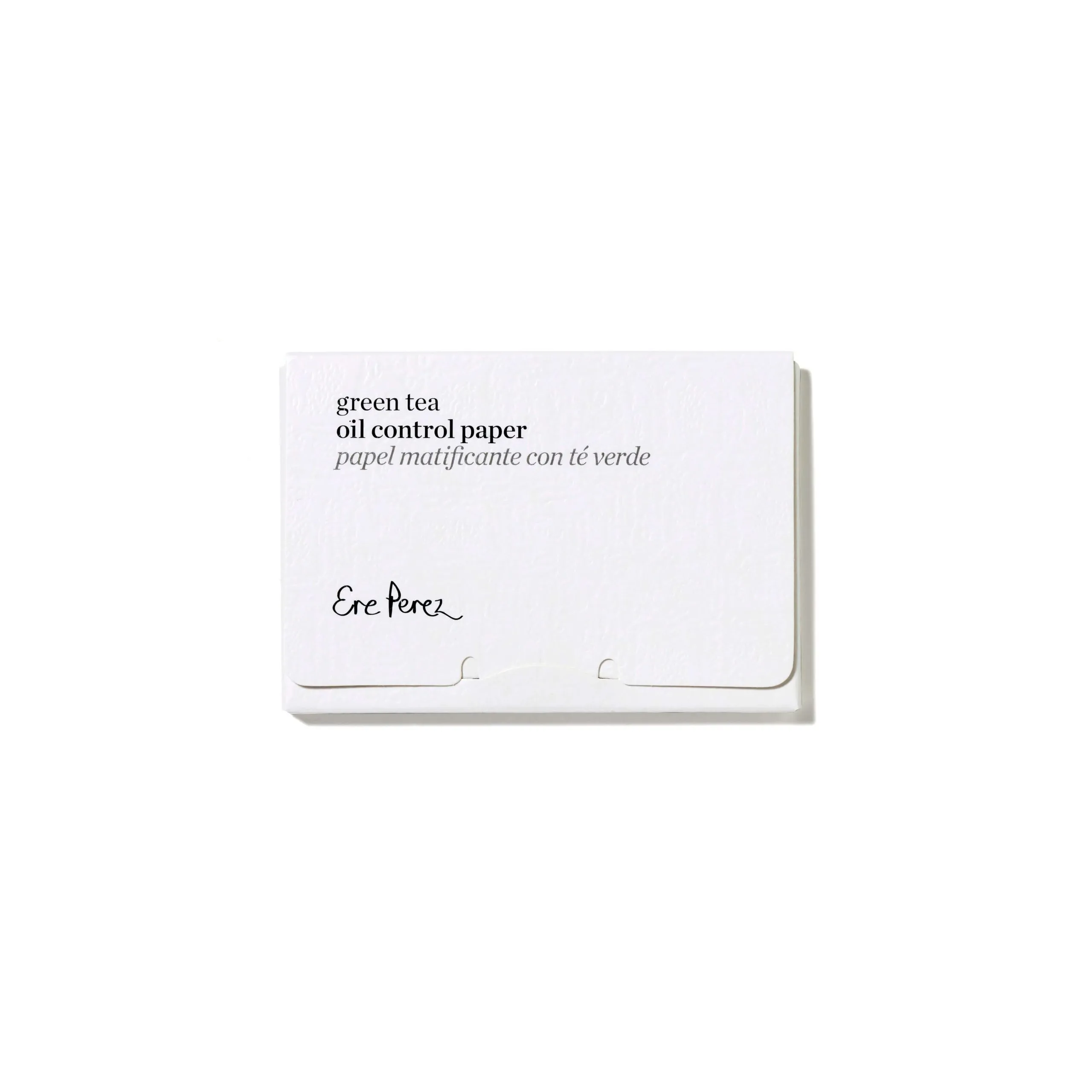 Papel matificante y absorbente con té verde