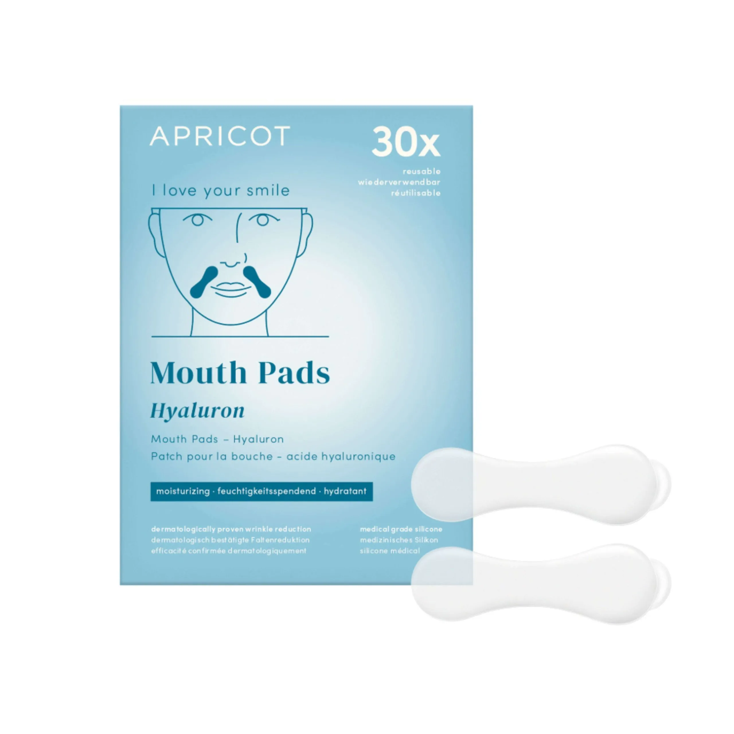 Parches para labios con ácido hialurónico I love your smile