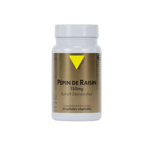 Semilla de Uva 150 mg VIT'ALL+. Potente antioxidante para la circulación y la vitalidad.