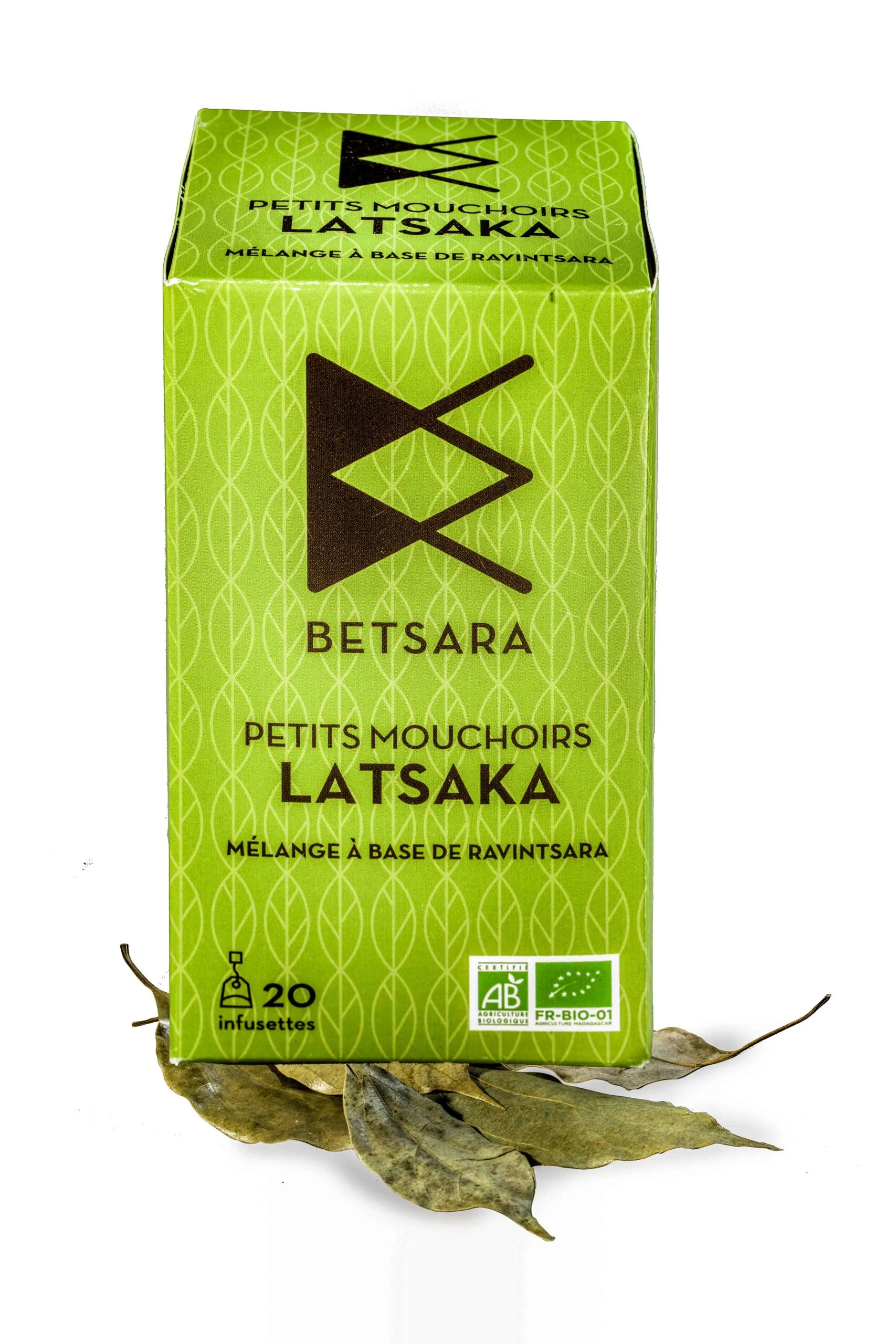 Pañuelos pequeños infusión LATSAKA-20 bolsitas de té-Betsara