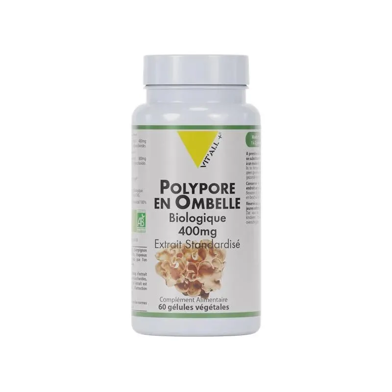 Polypore en Paraguas Orgánico-400mg-60 cápsulas-Vit'all+