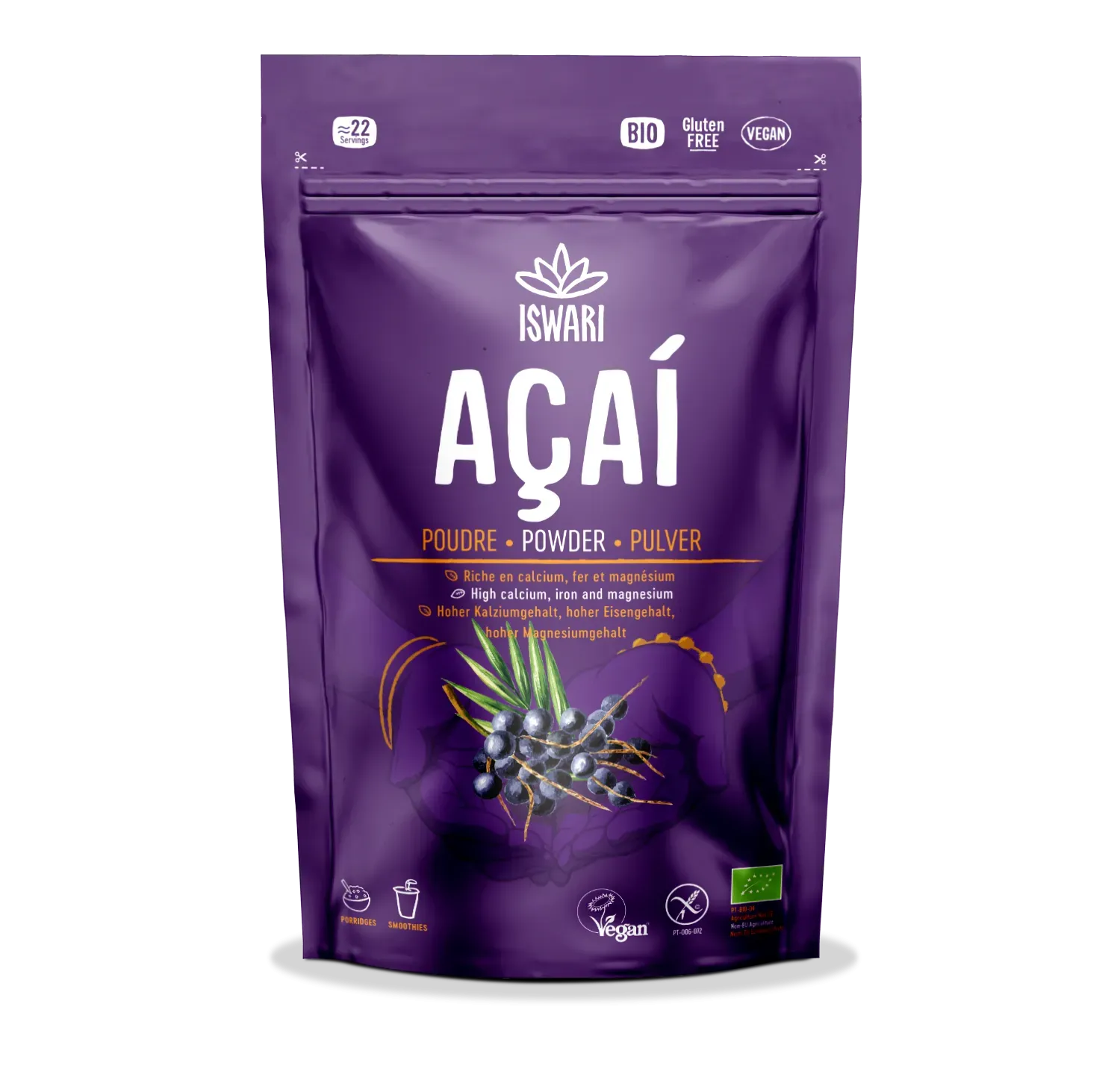 Acai Orgánico en Polvo-70g-Iswari