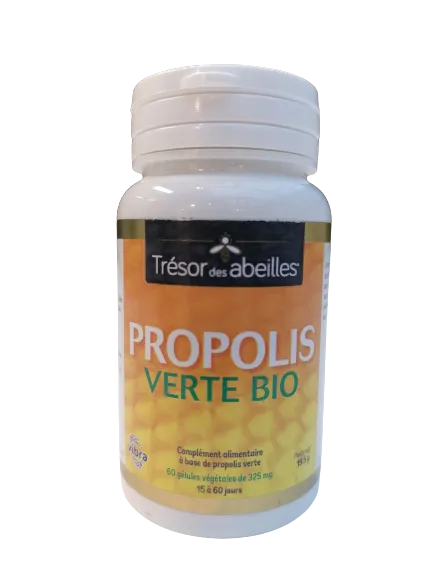 Propóleo verde ecológico-60 cápsulas-Trésor des Abeilles.