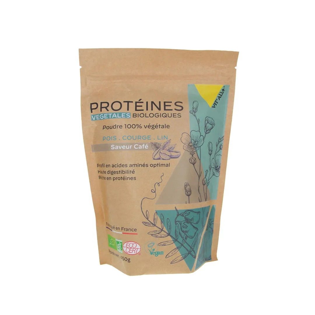 Proteínas vegetales-Sabor café-450g-Vit'all+