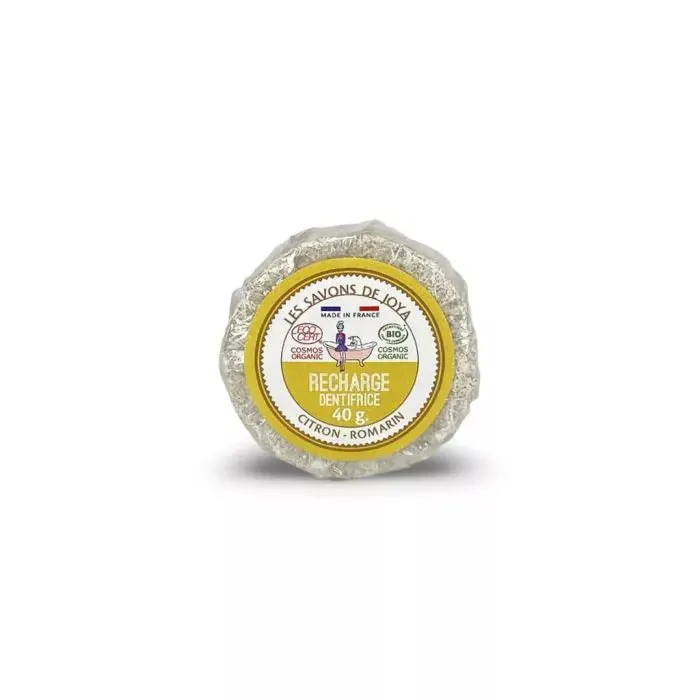 Recambio de Pasta de Dientes Sólida Limón-Romero-40g-Les Soaps de Joya