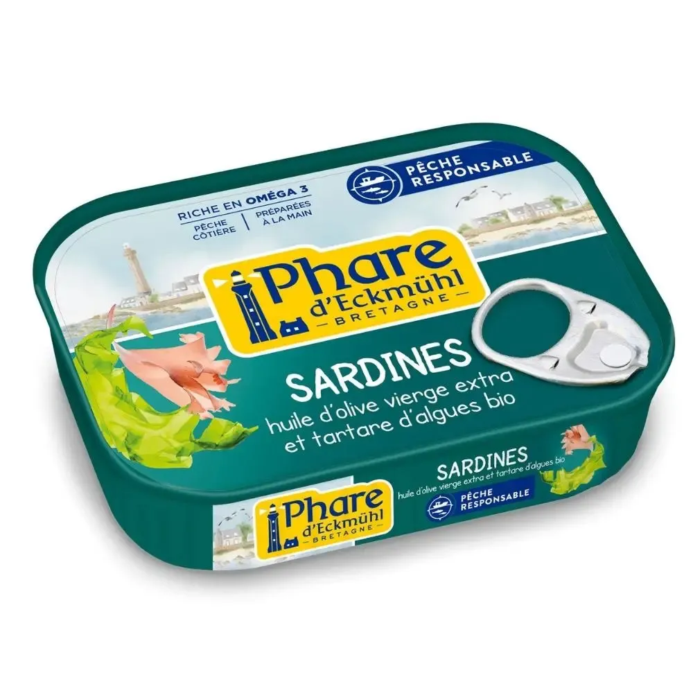 Sardinas con Tartar de Algas Bio-135g-Phare d'Eckmühl
