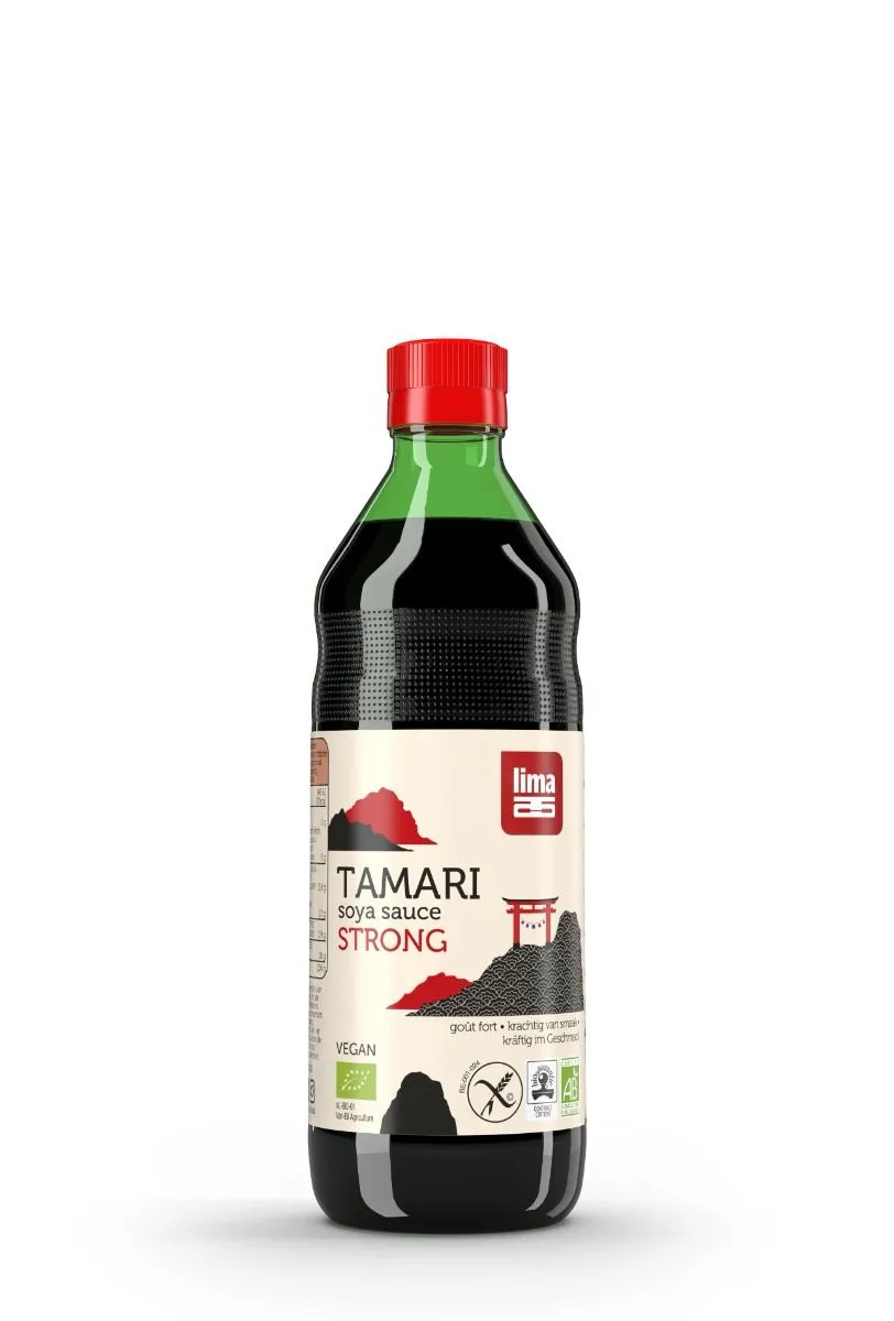 Tamari Fuerte Salsa de Soja Orgánica-145 o 500ml-Lima