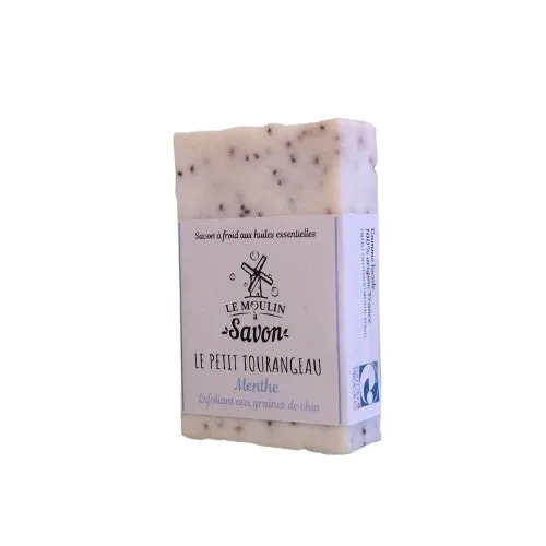 Jabón Exfoliante de Semillas de Chía y Menta-100g-Le Moulin à Soap