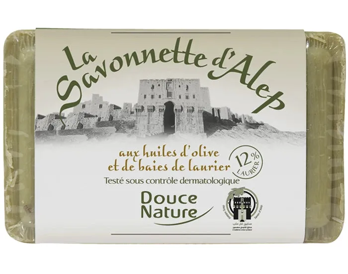 Jabón de Alepo 12% aceite de laurel-100g-Douce naturaleza