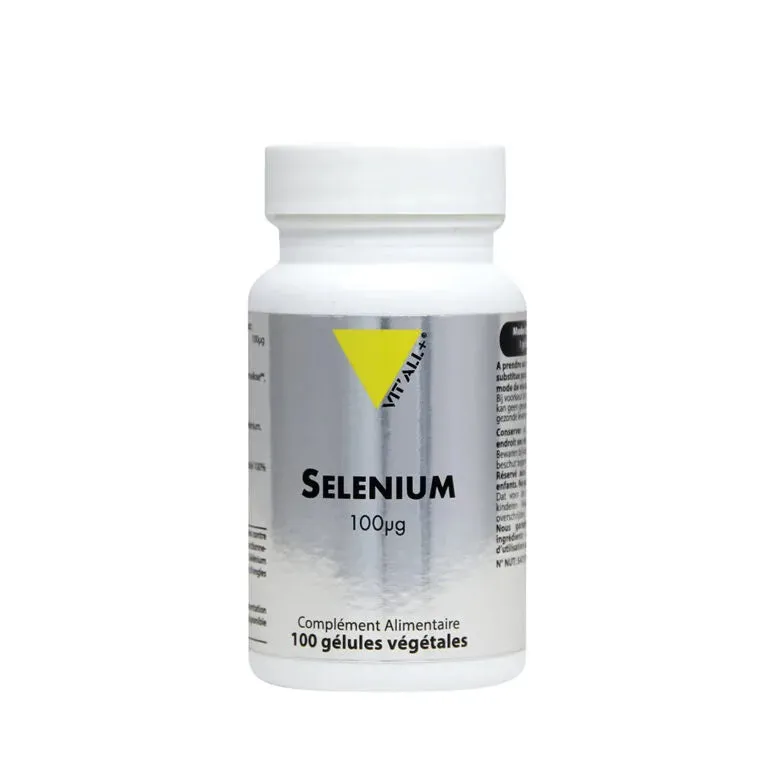 Selenio 100µg-100 cápsulas vegetales -Vit'all+
