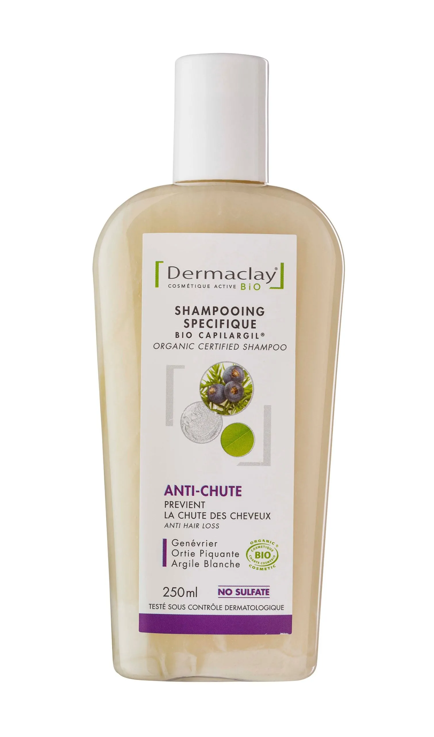 Champú anticaída Bio-250ml-Dermaclay