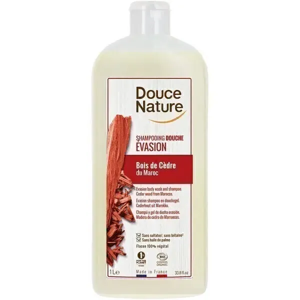 Champú de ducha Cedarwood Escape-1L-Douce Nature