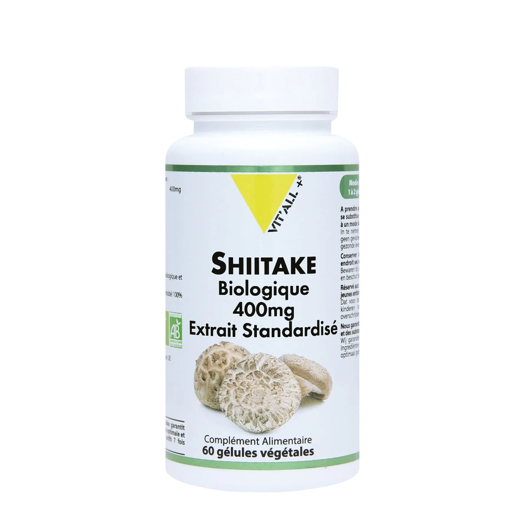 Shiitake Bio 400mg-60 Cápsulas-Vit'All+