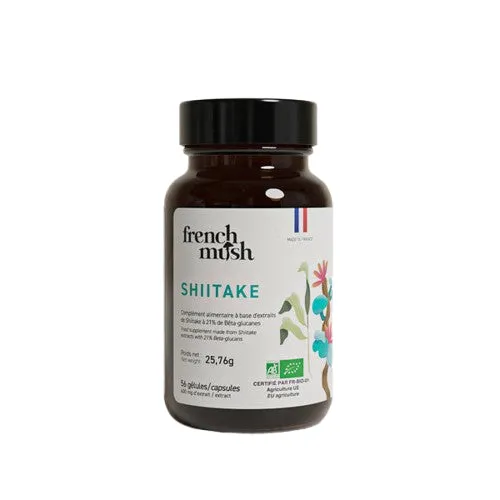 Cápsulas de shiitake: defensas naturales y equilibrio metabólico - French Mush