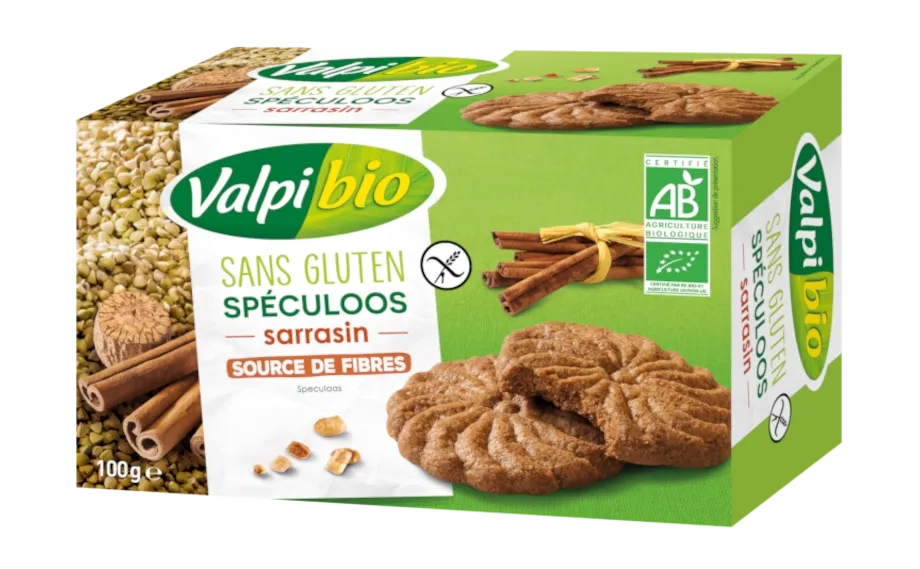 Speculoos de Trigo Sarraceno SIN GLUTEN-100g-Valpi Bio