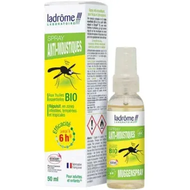 Spray Antimosquitos con Aceites Esenciales Bio-50ml-Ladrôme