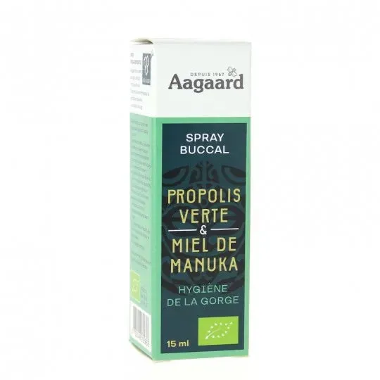 Spray bucal Propóleo Verde y Miel de Manuka-15ml-Aagaard