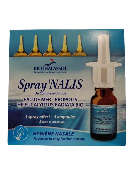 Spray'Nalis - Descongestionante Nariz - 5 Ampollas - Biothalassol