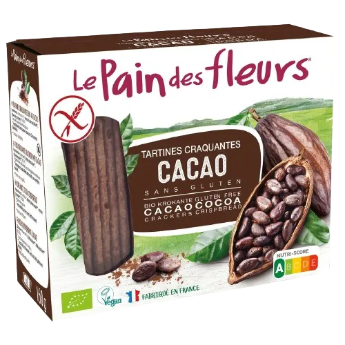 Tostadas Crujientes De Cacao Bio-160g-Le Pain des fleurs