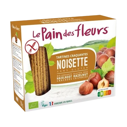 Tostadas Crujientes De Avellanas Bio-150g-Le Pain des fleurs