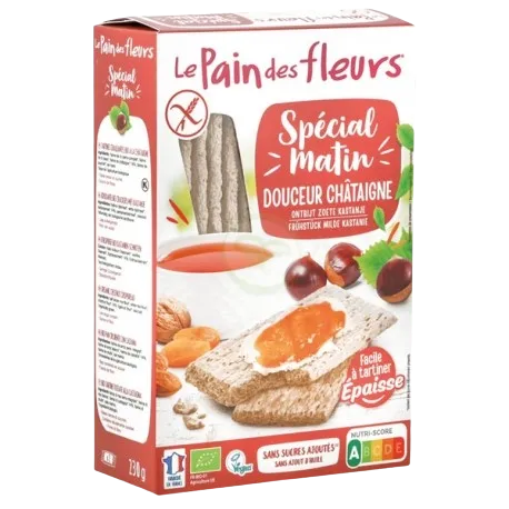 Tostada especial de la mañana de castañas ecológica-230g-Le Pain des Fleurs