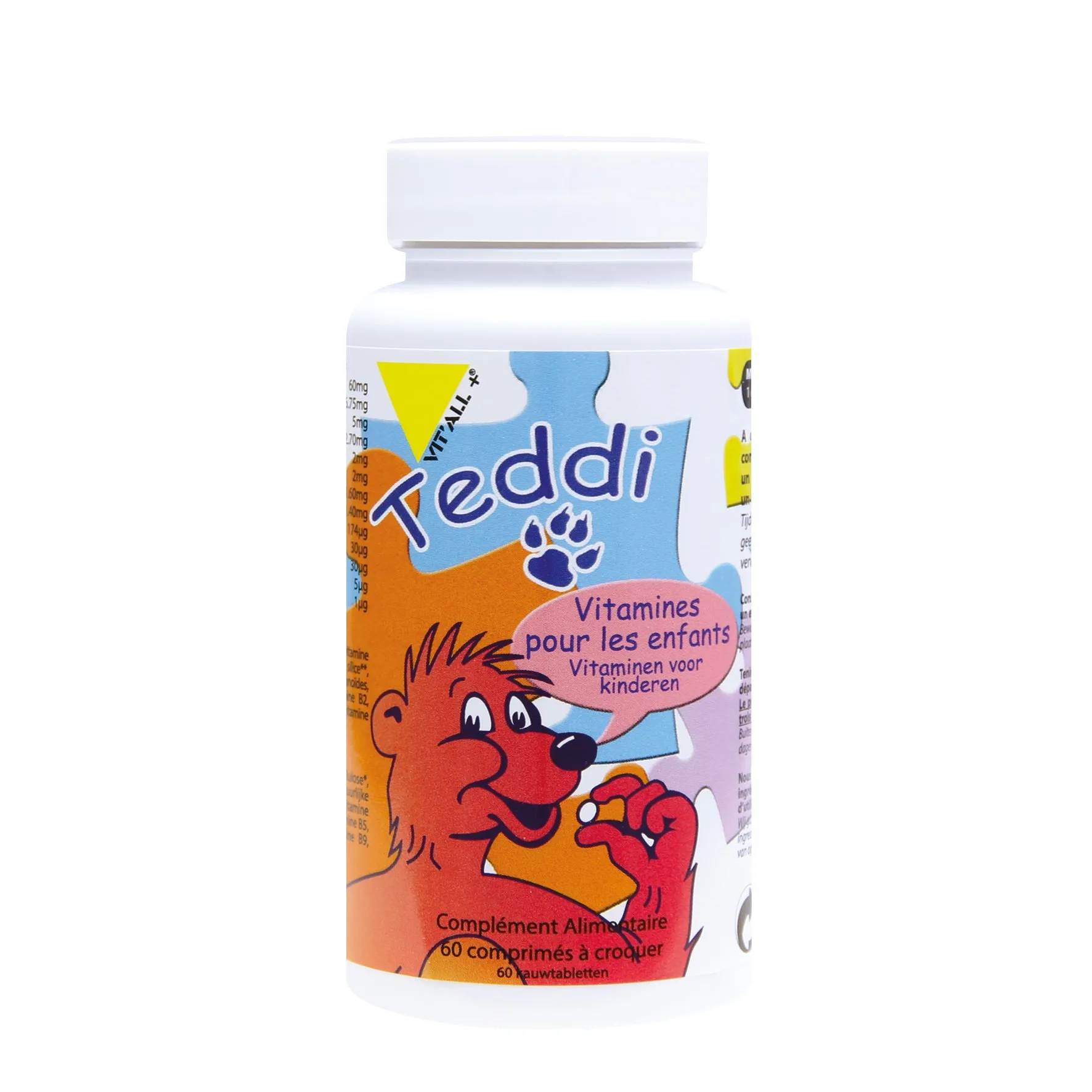 Teddi multivitamínico para niños - 60 comprimidos - Vit'all+