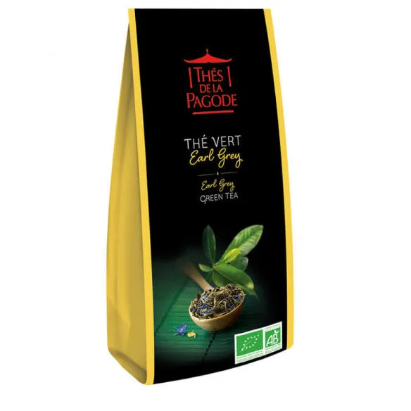 Té verde Earl Grey ecológico-100g-Thés de la Pagode