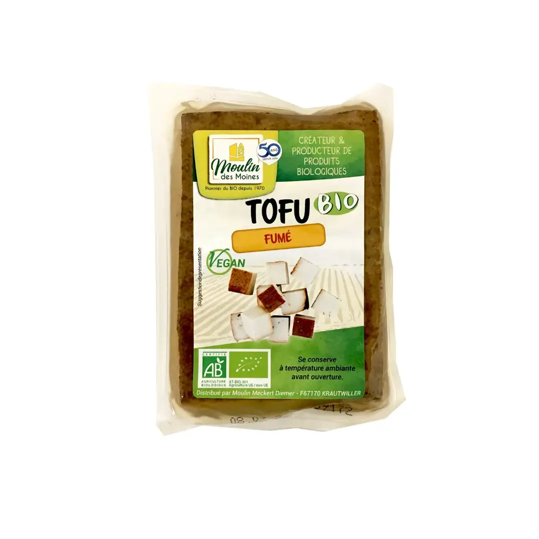 Tofu ahumado orgánico-200g-Moulin des Moines