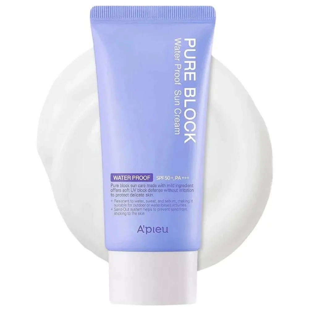 A'pieu Pure Block Crema Solar Natural Water Proof SPF50+ PA+++ - 50 ml