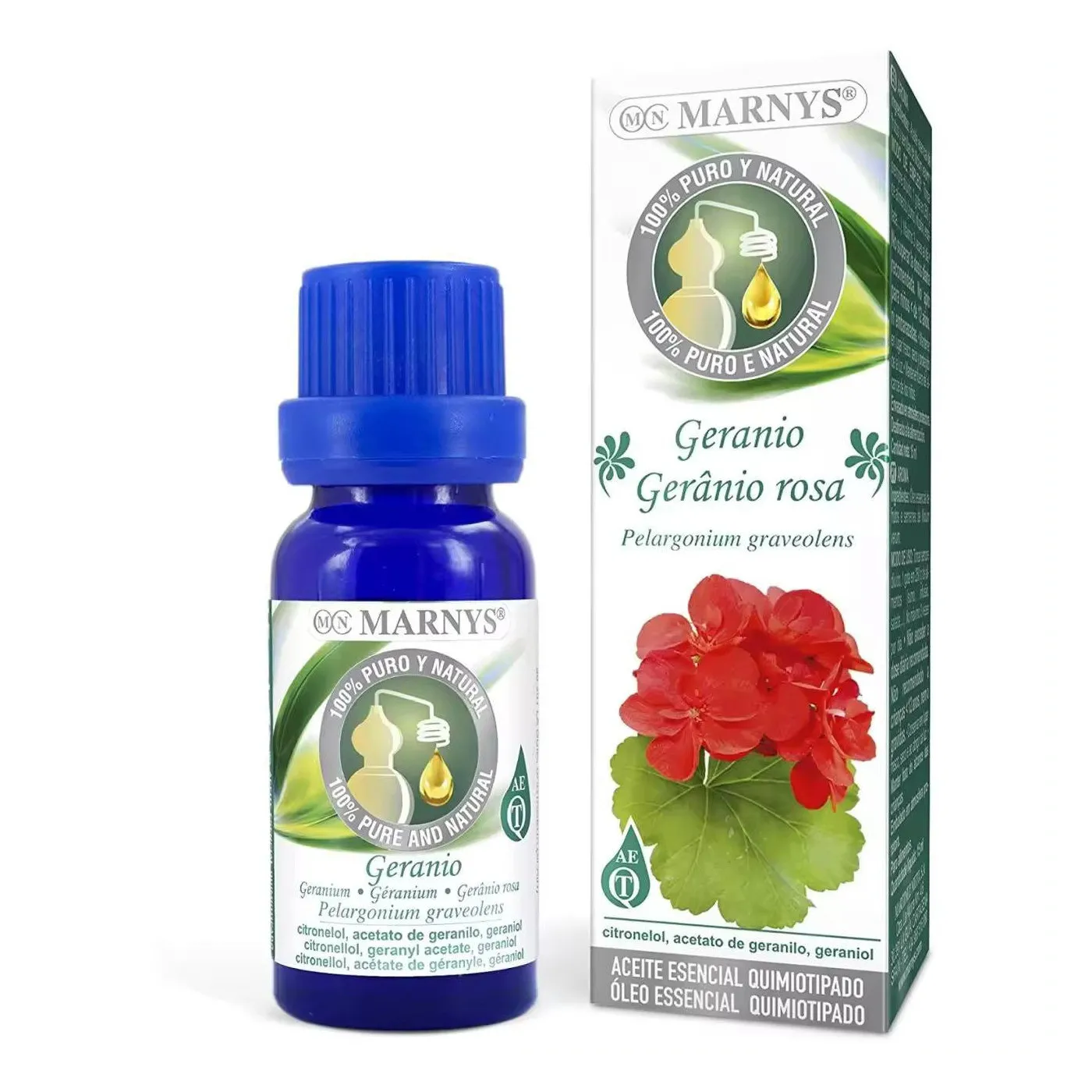 Aceite Esencial Alimentario Geranio 15 ml Marnys