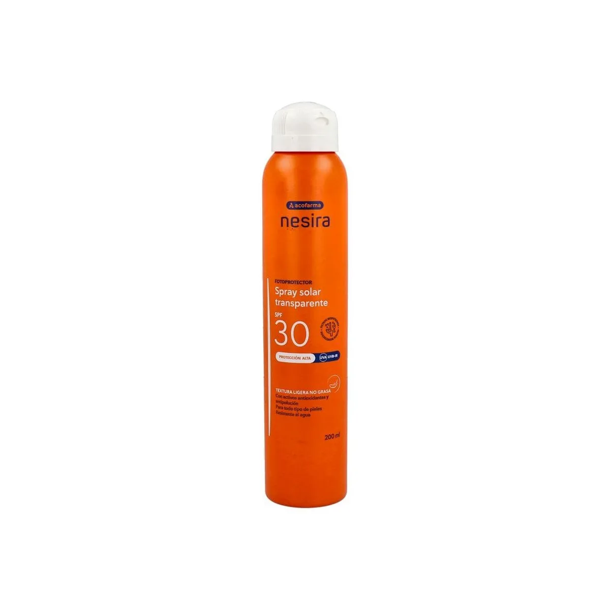 Acof Nesira Spray Solar Trasnparente Spf 30+ 200 Ml