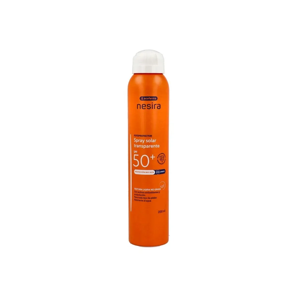 Acof Nesira Spray Solar Trasnparente Spf 50+ 200 Ml