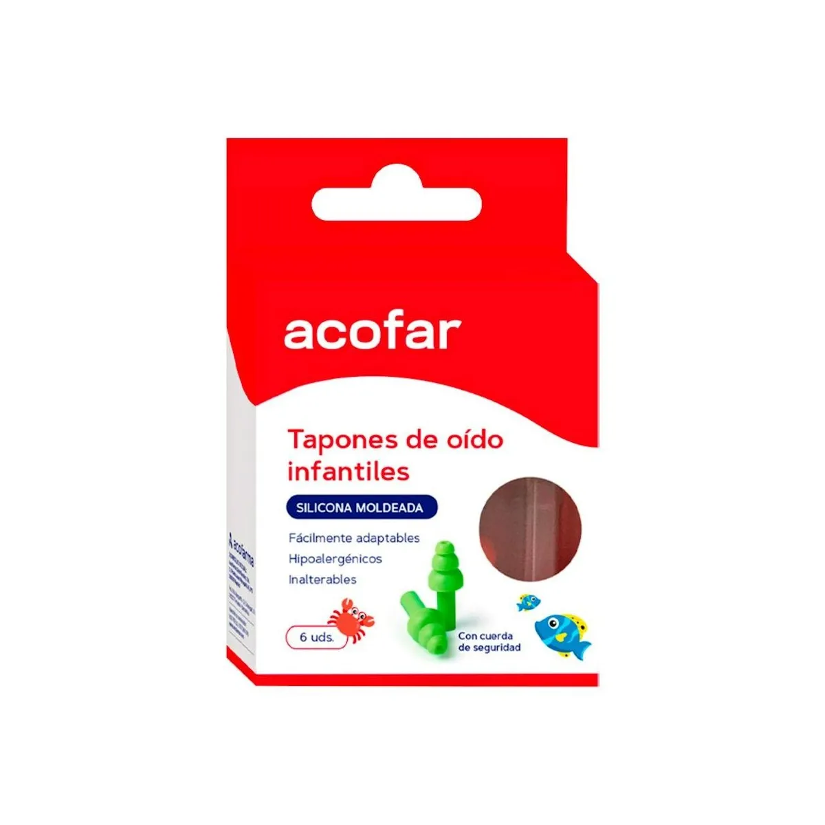 Acofar Tapones Oido Sili Moldeada Infantiles