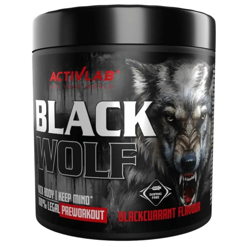 Activlab Black Wolf Pre-Entrenamiento, Grosella negra - 300 g