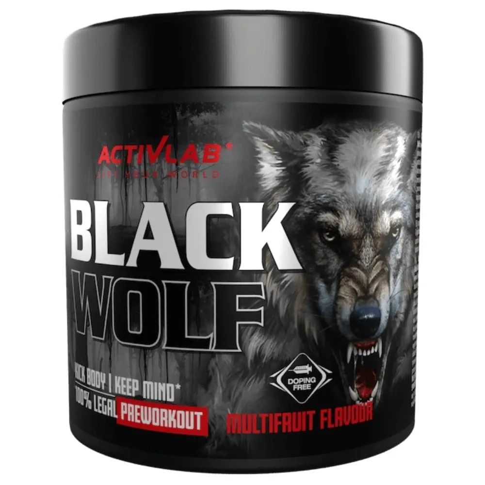 Activlab Black Wolf Pre-Entrenamiento, Multifruta - 300 g