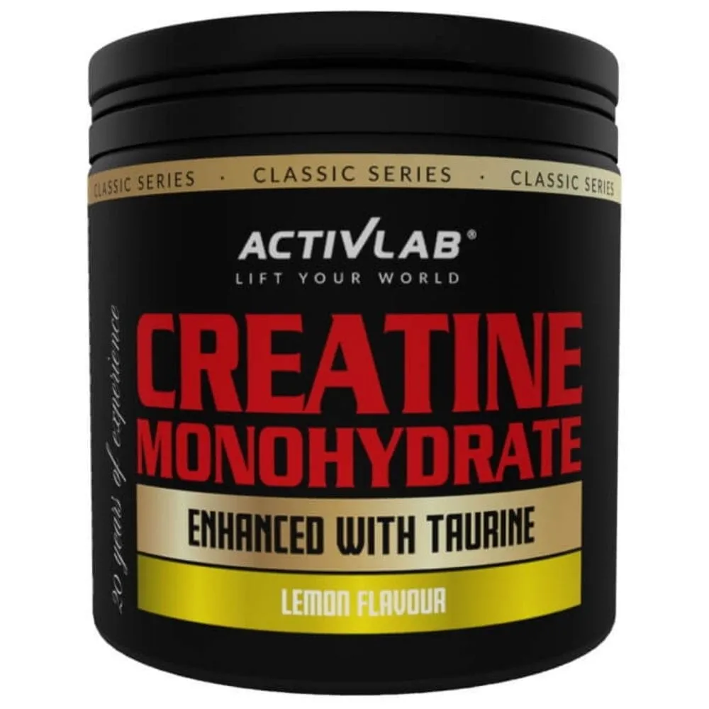 Activlab Classic Series Creatina Monohidrato + Taurina, Limón - 300 g