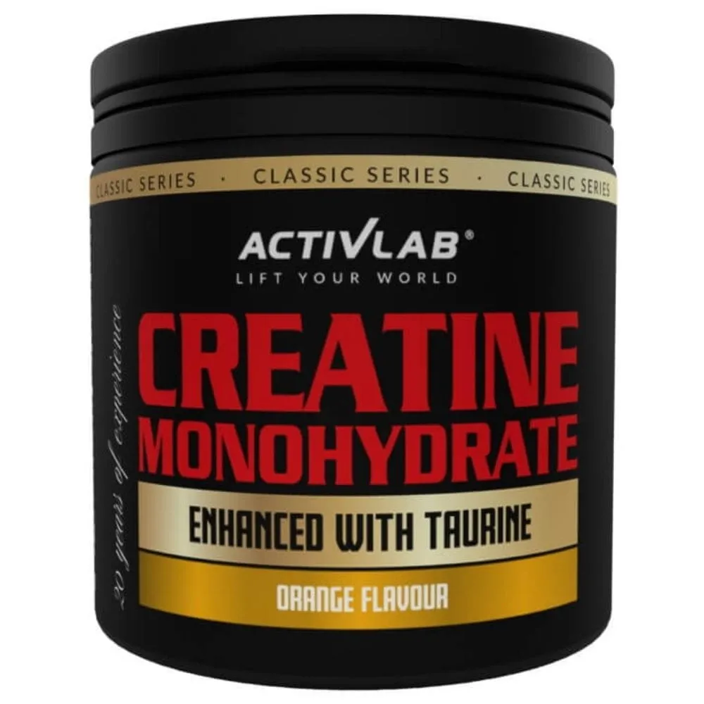 Activlab Classic Series Creatina Monohidrato + Taurina, Naranja - 300 g