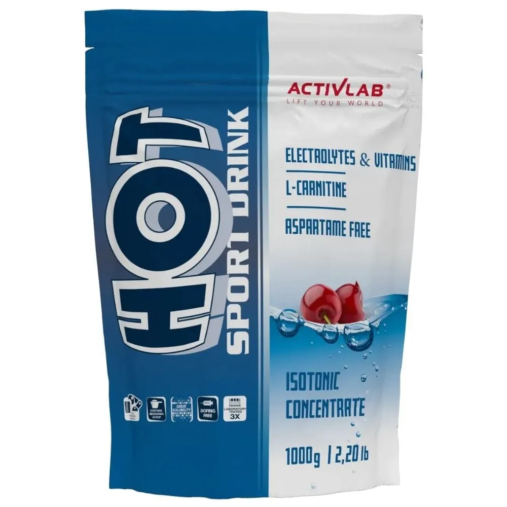 Activlab Hot Sport Drink, Cereza - 1000 g