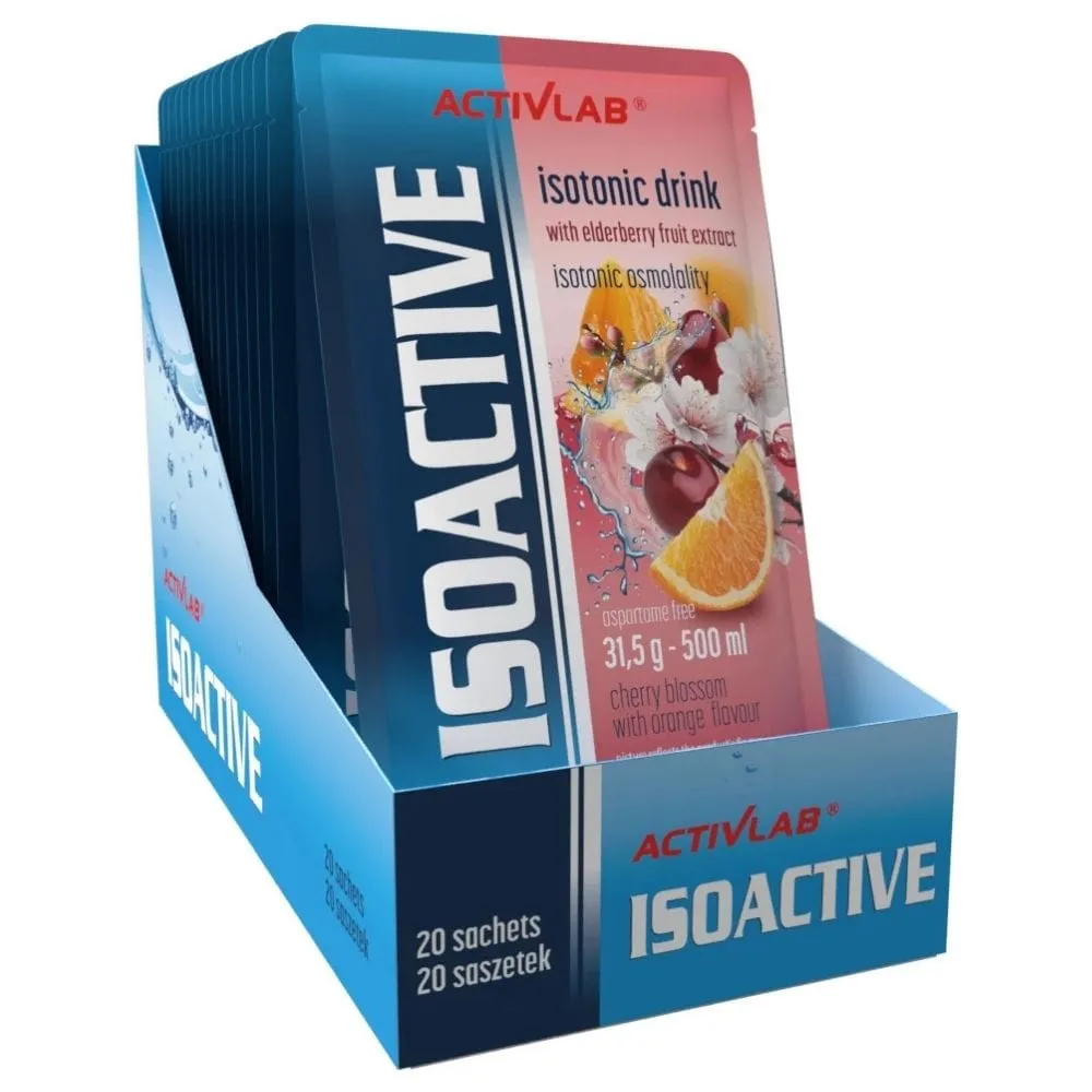 Activlab Isoactive Isotonic con Saúco, Flor de Cerezo con Naranja - 20 Bolsitas