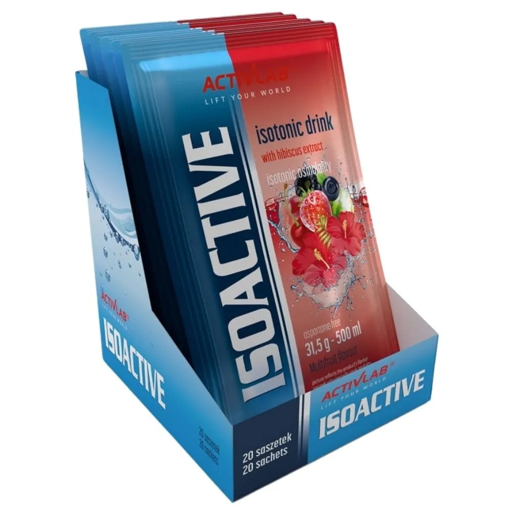 Activlab Isoactive Isotónico con Hibisco, Multifrutas - 20 Bolsitas