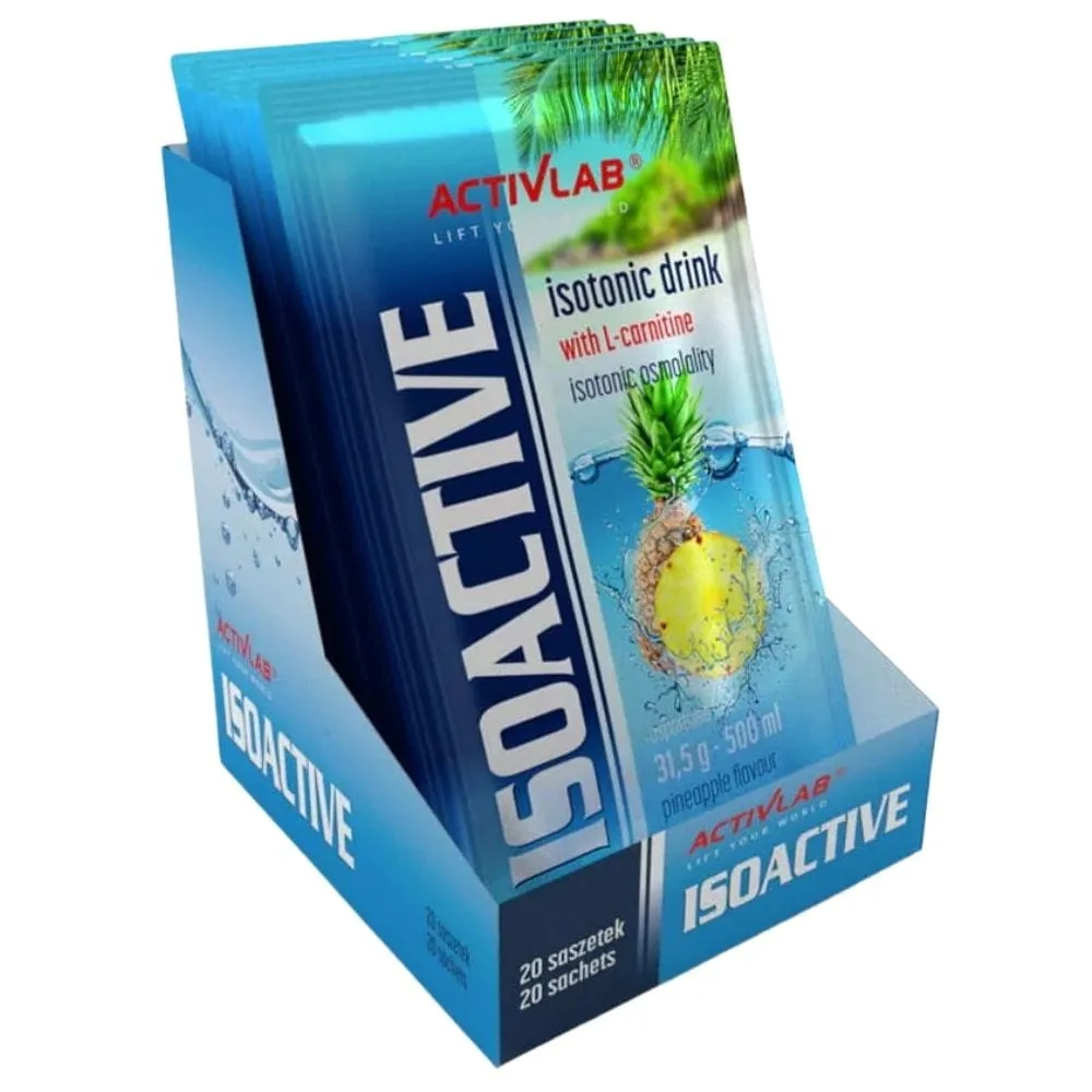 Activlab Isoactive Isotonic con L-carnitina, Piña - 20 Sobres