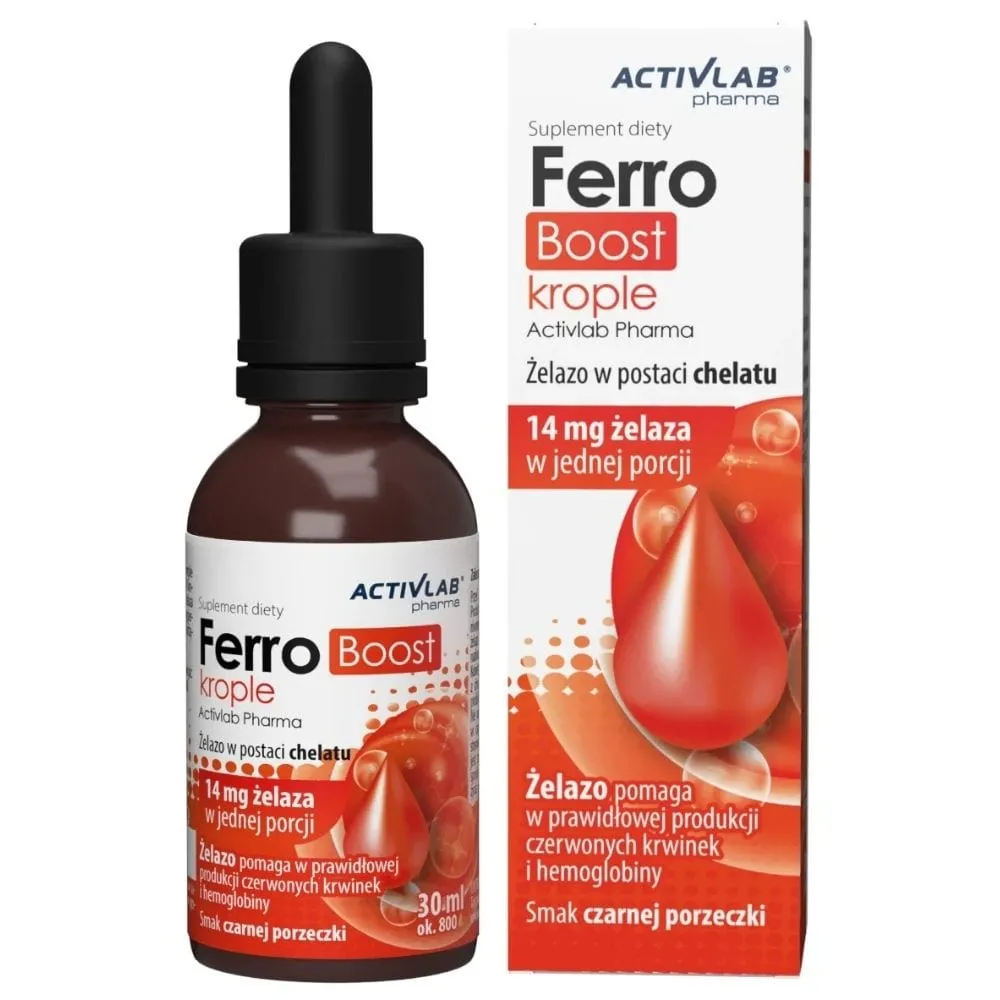 Activlab Pharma FerroBoost Hierro en gotas, Grosella negra - 30 ml