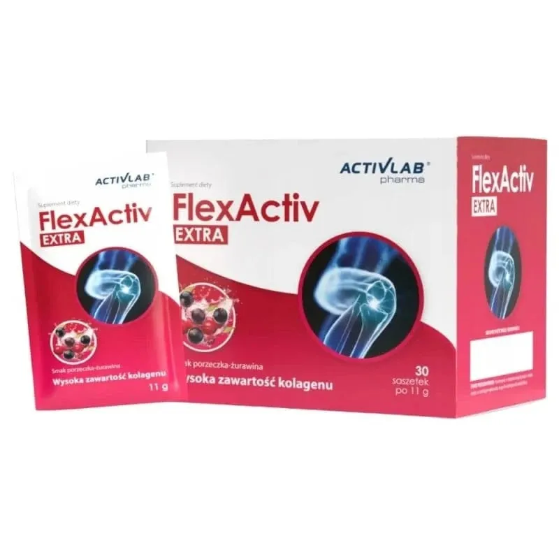 Activlab Pharma FlexActiv Extra, Grosella-Arándano - 30 Sobres