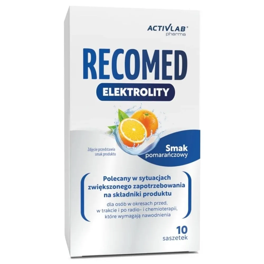 Activlab Pharma RecoMed Electrolitos, Naranja - 10 Sobres