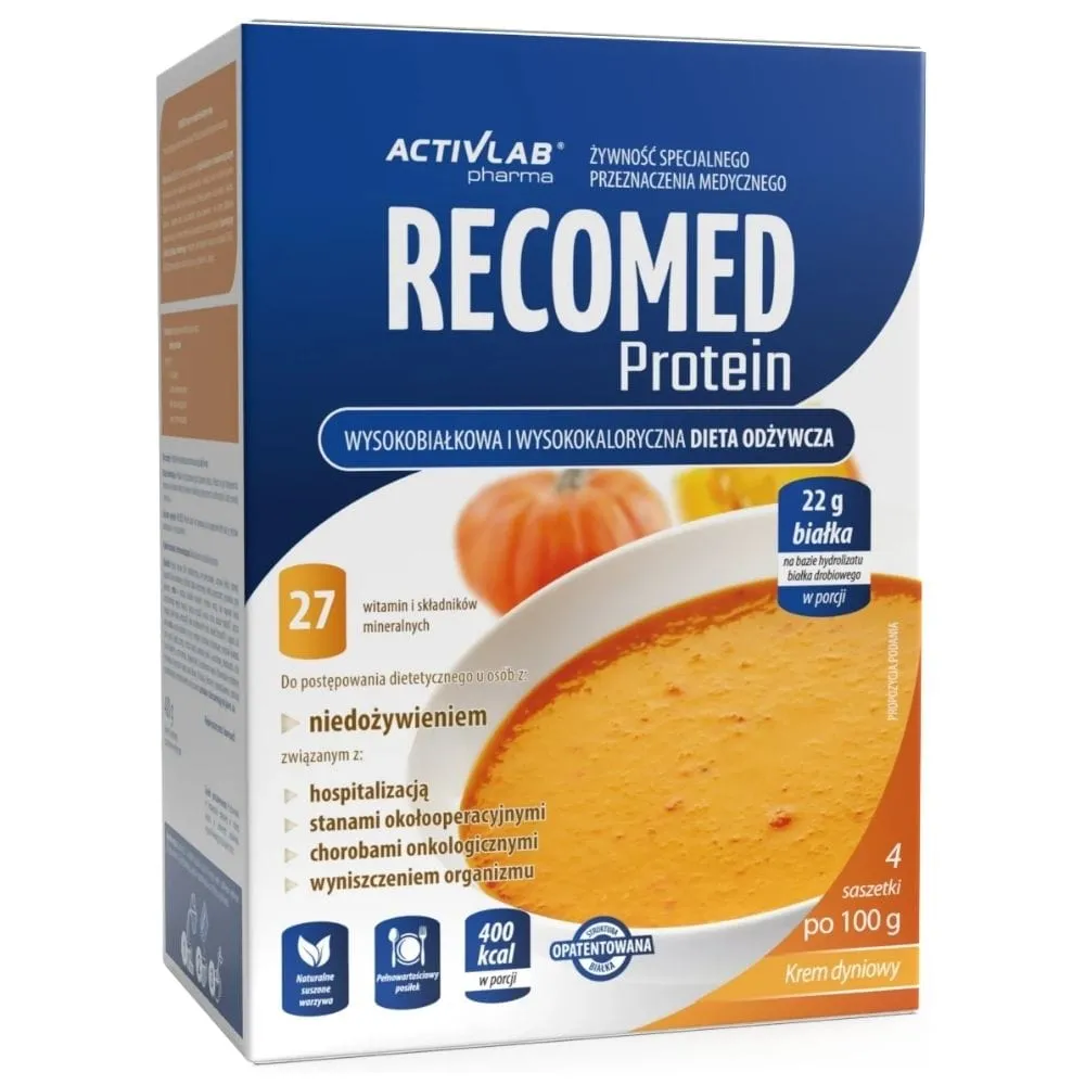 Activlab Pharma RecoMed Protein Crema de Calabaza - 4x100 g